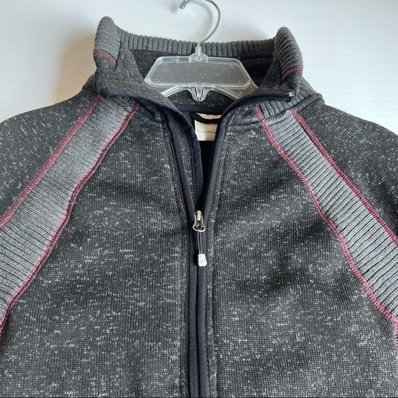 Harley-Davidson Women’s Full Zip Jacket M Gray Moto Knit Logo Back EUC - Picture 4 of 7